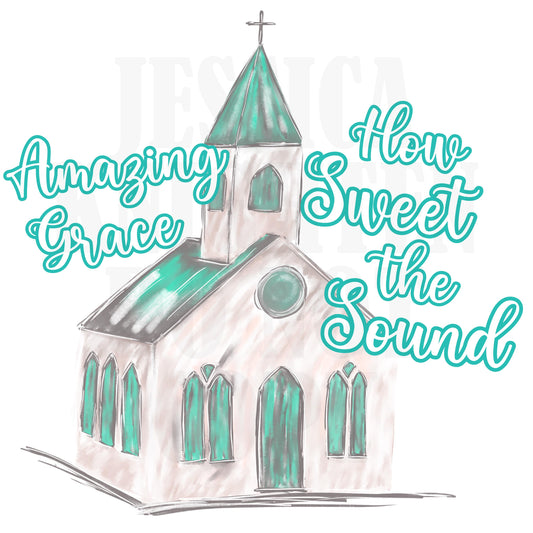 Amazing Grace How Sweet the Sound Inspirational Church Stained Glass Watercolor Transparent God PNG Christian Shabby Lord Jesus Religious