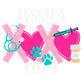 Vet Digital Lips Preppy Valentines PNG Pink XOXO Love Transparent Shirt Design Trendy Veterinarian Dog Cat Animal Doctor