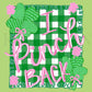 St Patty's Patricks Day PNG Pinch Me Pink Green Lucky Saint Shamrock Irish Gingham Preppy Trendy Bow Coquette Luck Hand Drawn DTF Sublimate