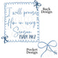 Everyday Inspirational PNG Digital Design Girly Swirly Trendy Pocket and Back Files Kid Design Women Pink Preppy Bow Coquette Praise Prep