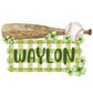 Baseball St. Patty's Digital Design Clover Gingham Name Plate Love Patricks Kids Children Shirt PNG Personalized Ball Boy Sub Trendy Irish