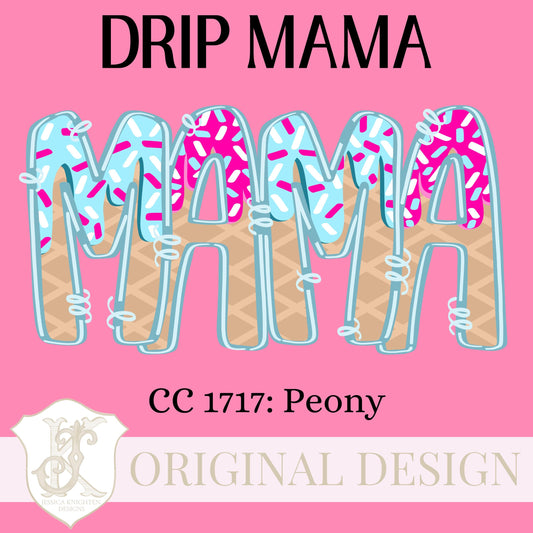 Respect The Drip Baseball Ice Cream Dripping PNG Mama Sports Ice Cream Gift Preppy Trendy Baseball Softball DTF Sublimation Candy Ballpark