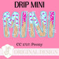 Respect The Drip Baseball Ice Cream Dripping PNG Mini Sports Ice Cream Gift Preppy Trendy Baseball Softball DTF Sublimation Candy Ballpark