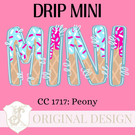 Respect The Drip Baseball Ice Cream Dripping PNG Mini Sports Ice Cream Gift Preppy Trendy Baseball Softball DTF Sublimation Candy Ballpark