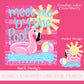 Meet me by the pool PNG Digital Design Girly Swirly Trendy Pocket and Back Files Kid Design Women Pink Preppy Prep Print Flamingo Float swim