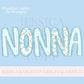 Nonna Mothers Day PNG grandmother sublimation dtf hand drawn digital download mom mama mother mommy floral coastal blue grandmillenial