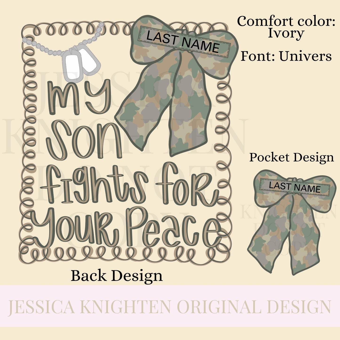 My Son Fights for your Peace PNG Sublimation DTF Trendy Front Back Design USA Independence Memorial Veteran Army Family Military Soldier