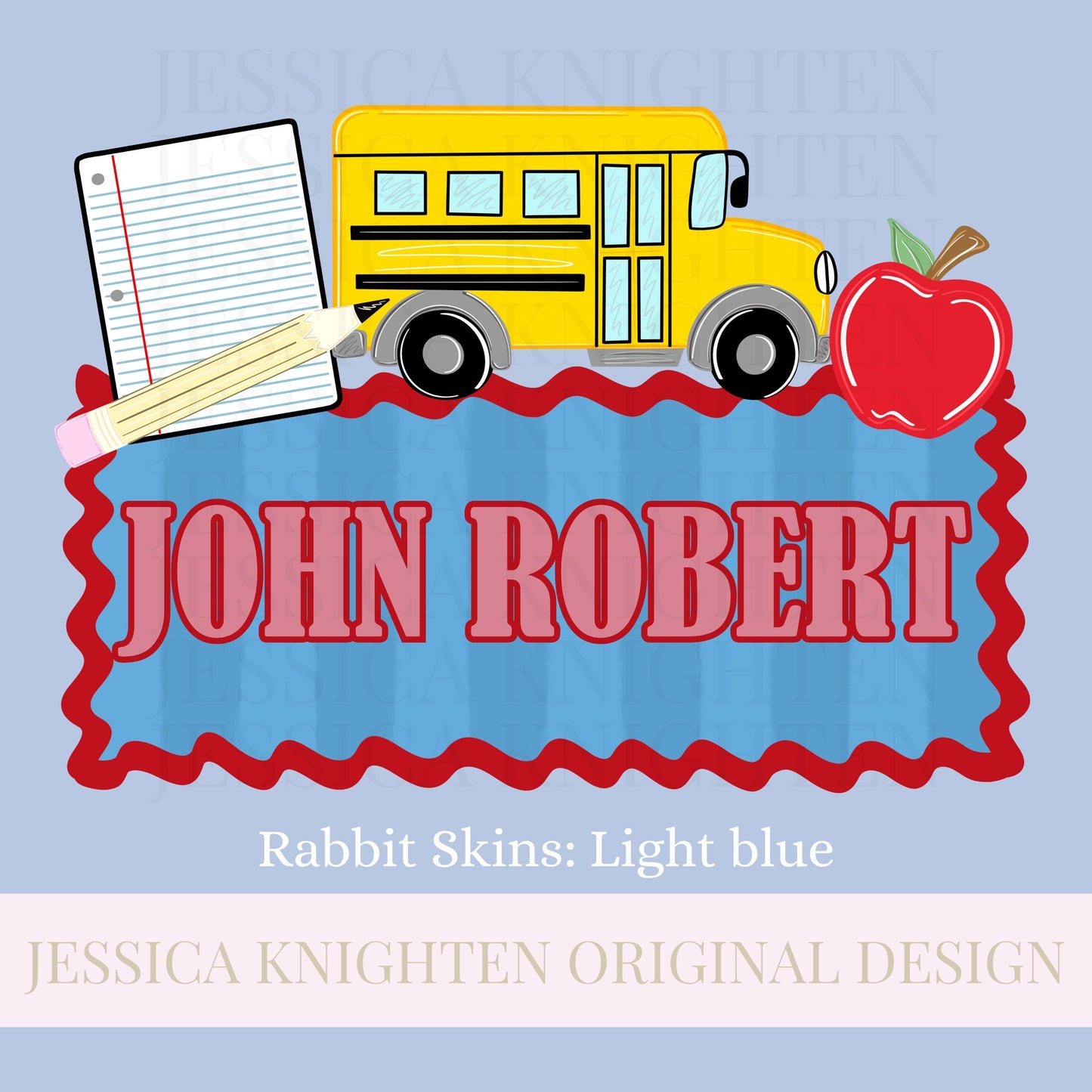 Name Block Back to School PNG Digital Design Trendy Files Kid Design Children Prep Education First Day of Stripe Bus Pencil Boy Guy Plate
