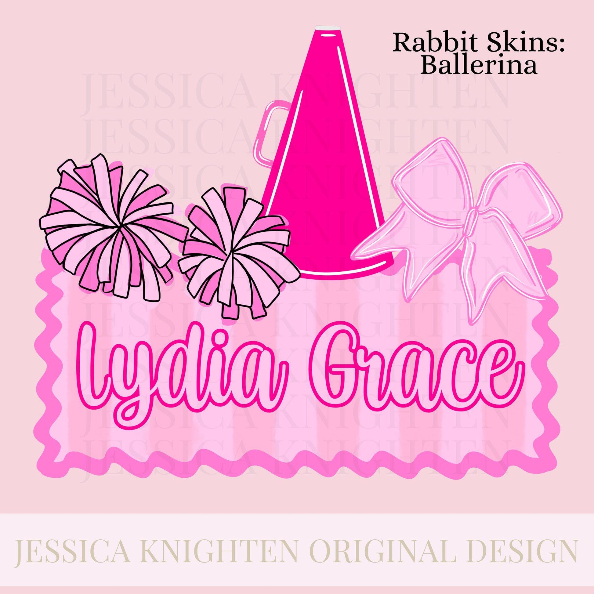 Name Block Cheer PNG Digital Design Girly Trendy Files Kid Design Children Pink Preppy Bow Coquette Prep Print Sun Stripe Summer Sport