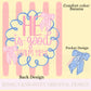 He is Good My Jesus Stripe PNG Digital Design Girly Swirly Trendy Pocket and Back Files Kid Design Women Pink Preppy Bow Coquette Prep Print