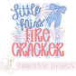 American Honey Flag Bows PNG Sublimation DTF Trendy Red White Blue Design USA Independence Fourth of July Memorial Little Miss Firecracker