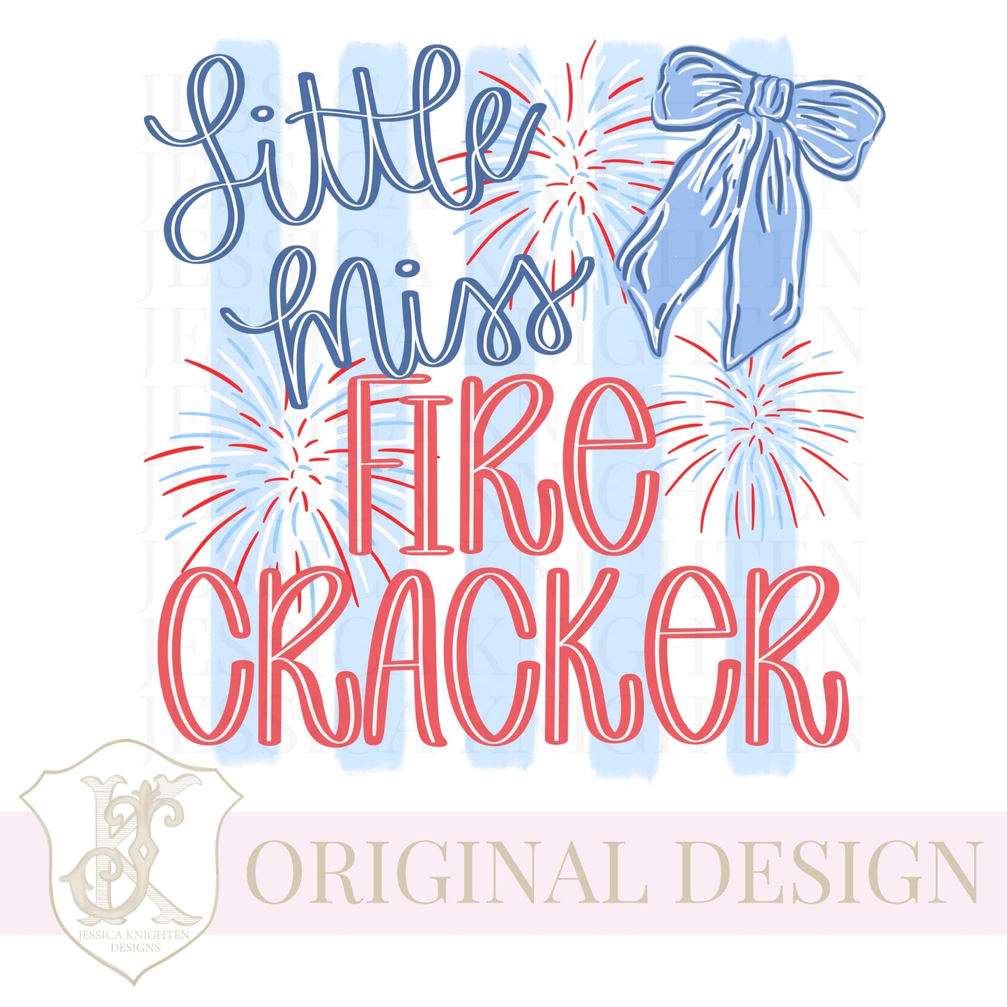 American Honey Flag Bows PNG Sublimation DTF Trendy Red White Blue Design USA Independence Fourth of July Memorial Little Miss Firecracker