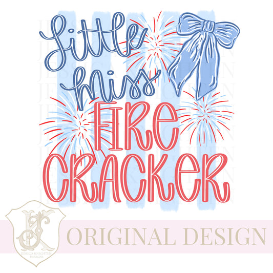 American Honey Flag Bows PNG Sublimation DTF Trendy Red White Blue Design USA Independence Fourth of July Memorial Little Miss Firecracker