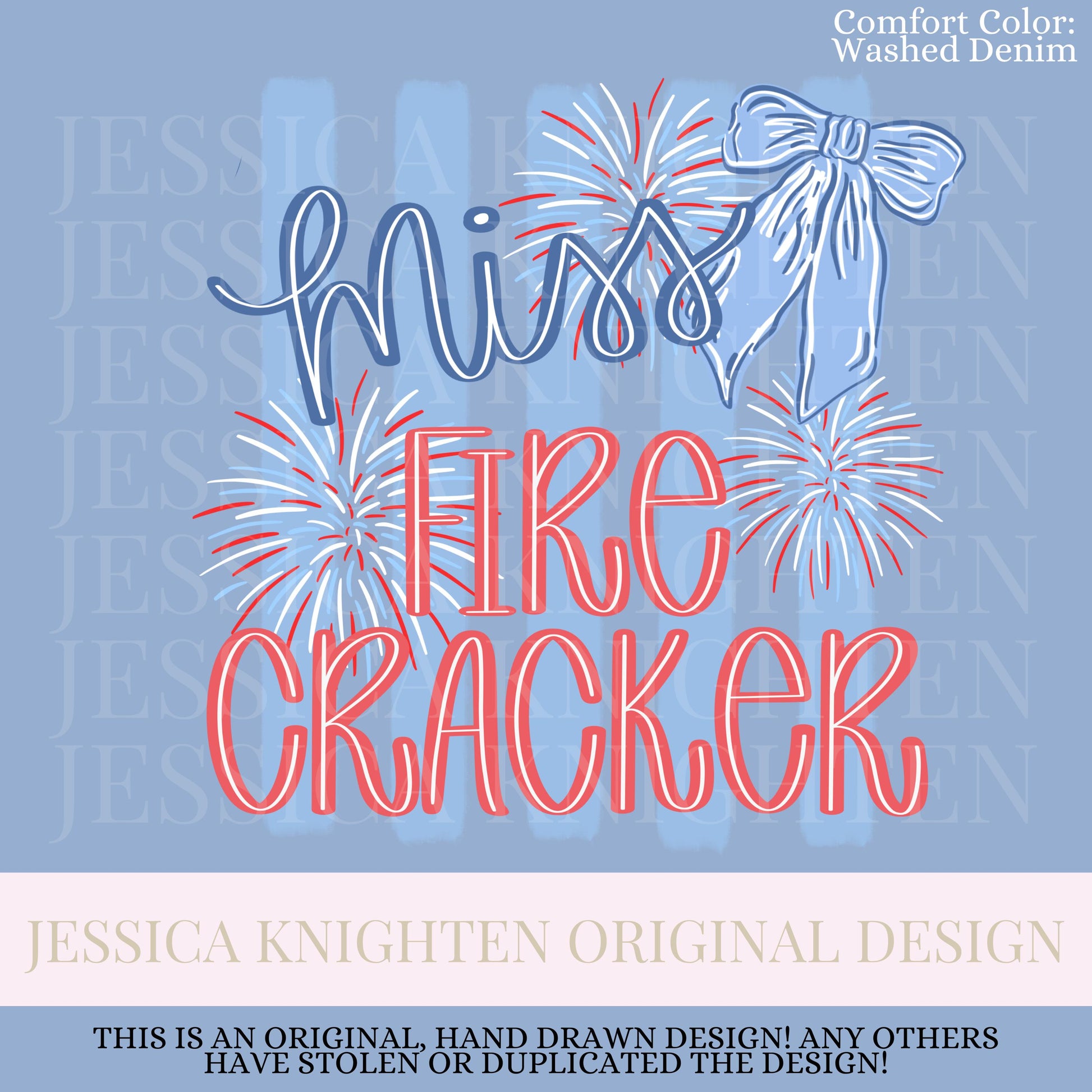 American Honey Flag Bows PNG Sublimation DTF Trendy Red White Blue Design USA Independence Fourth of July Memorial Miss Firecracker