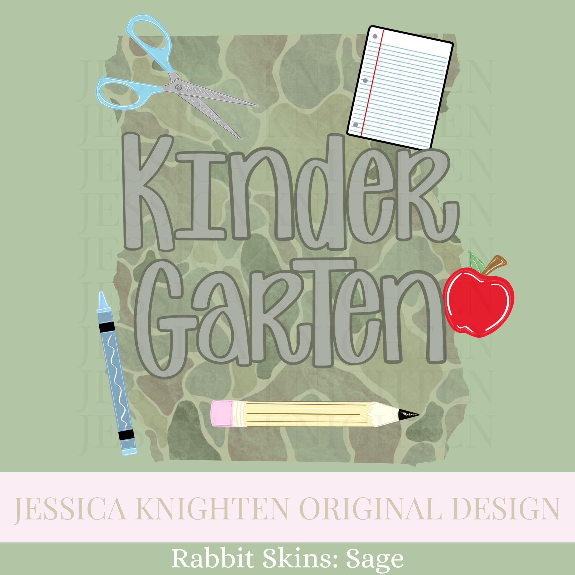 Kindergarten K5 PNG Digital Design Trendy Kid Design Preppy Prep School End Beginning Pencil Camo Boy Education First Day of Last Day Dude