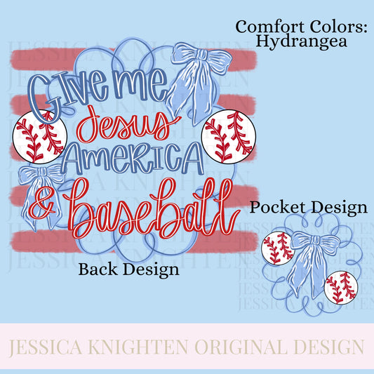 Give me Jesus America and Baseball PNG Sports Preppy Trendy Baseball Softball DTF Sublimation Drip Bow Coquette Girly All Stars Travel Ball