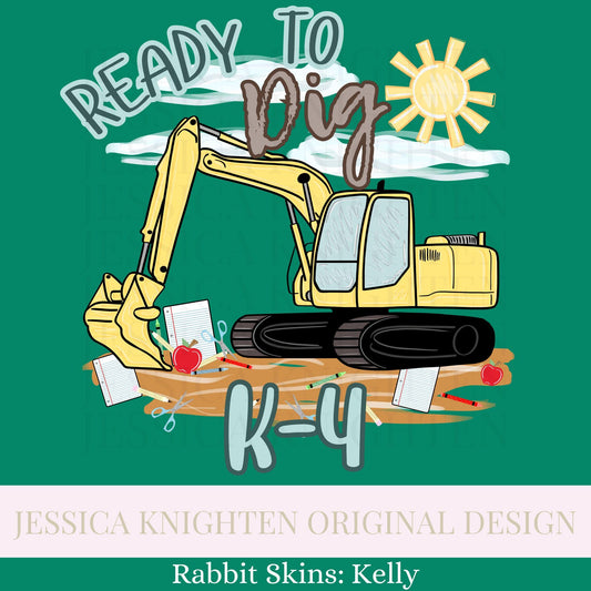 K-4 Grade PNG Digital Design Trendy Kid Design Preppy Prep School End Beginning Pencil Excavator Boy Education First Day of Last Day Dude