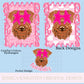 Airedales Preppy Team PNG Transparent Digital Design Football Pink Trendy Mascot Glitter Checkered Cheetah Popular Pocket Back Spirit School