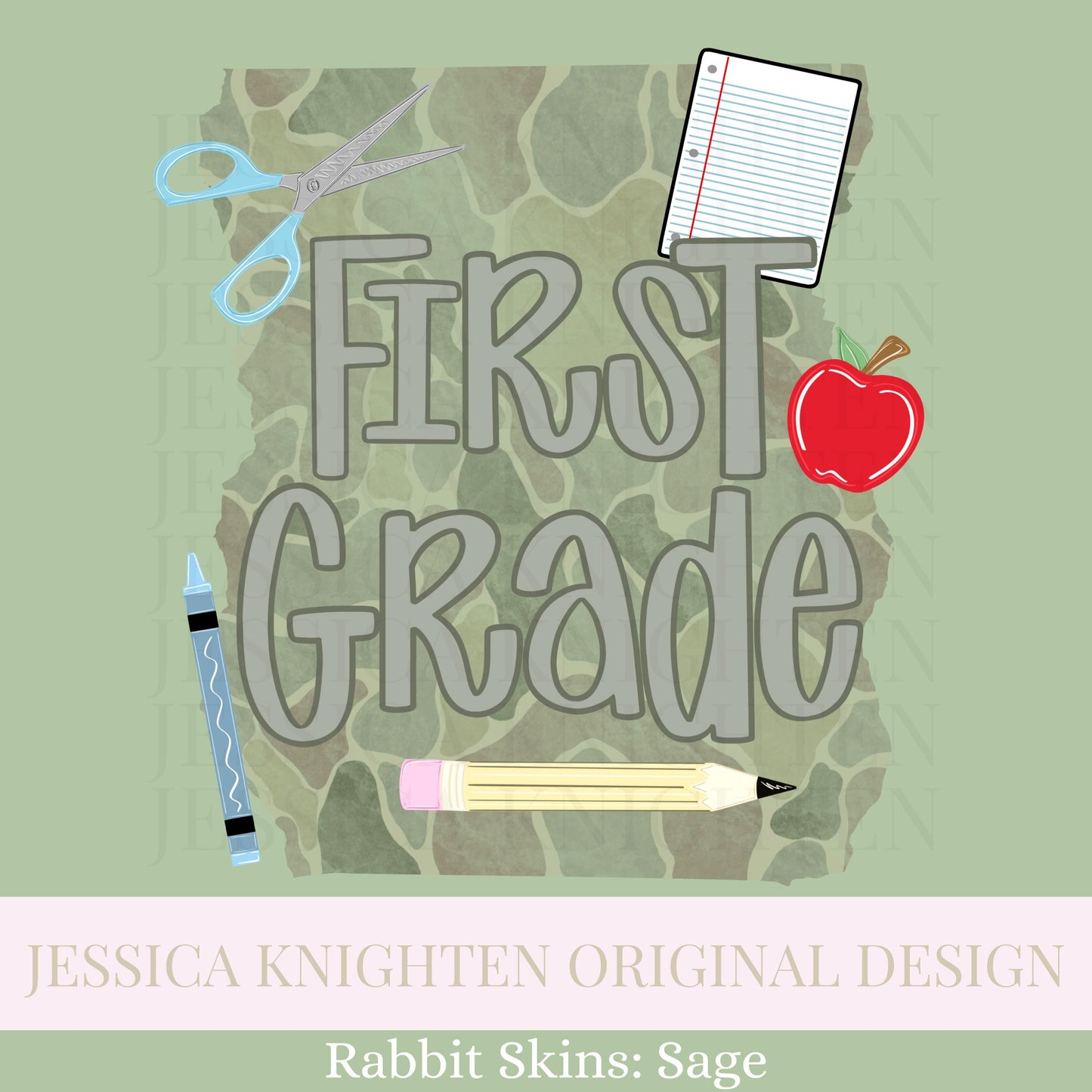 First Grade PNG Digital Design Trendy Kid Design Preppy Prep School End Beginning Pencil Camo Boy Education First Day of Last Day of Dude