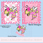 Hornets Preppy Team PNG Transparent Digital Design Football Pink Trendy Mascot Glitter Checkered Cheetah Popular Pocket Back Spirit School