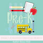 PreK PNG Digital Design Trendy Kid Design Preppy Prep School End Beginning Pencil Guy Boy Education First Day of Last Day Dude