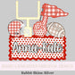 Name Block Football PNG Digital Design Trendy File Kid Design Children Prep Boys Plate Ric Rac Swiss Dot Back Season Best Seller Red