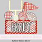 Name Block Football PNG Digital Design Trendy File Kid Design Children Prep Boys Plate Ric Rac Swiss Dot Back Season Best Seller Red