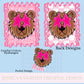 Bears Preppy Team PNG Transparent Digital Design Football Pink Trendy Mascot Glitter Checkered Cheetah Popular Pocket Back Spirit School