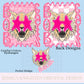 Bobcats Preppy Team PNG Transparent Digital Design Football Pink Trendy Mascot Glitter Checkered Cheetah Popular Pocket Back Spirit School