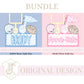 BUNDLE Name Block Football PNG Digital Design Trendy File Kid Design Children Prep Boys Plate Ric Rac Swiss Dot Back Season Best Seller Blue