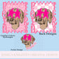 Pointers Preppy Team PNG Transparent Digital Football Pink Trendy Mascot Glitter Checkered Cheetah Popular Pocket Back Spirit School