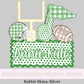 Name Block Football PNG Digital Design Trendy File Kid Design Children Prep Boys Plate Ric Rac Swiss Dot Back Season Best Seller Green