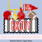 Name Block Football PNG Digital Design Trendy File Kid Design Children Prep Boys Plate Ric Rac Swiss Dot Back Season Best Seller Red Black