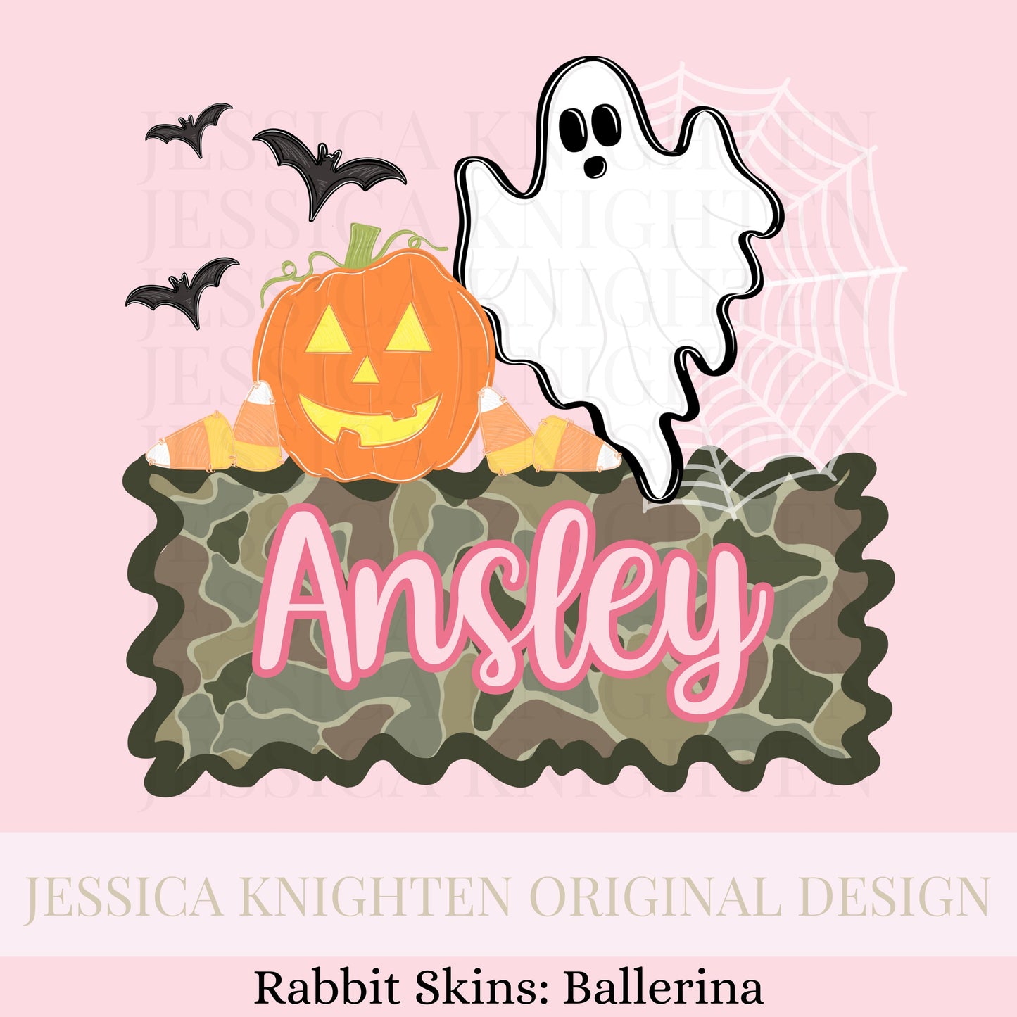 Name Block Halloween Camo PNG Digital Design Trendy File Kid Design Children Prep Plate Ric Rac Season Best Seller Pink Blue Unisex Boy Girl