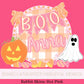 Name Block Halloween PNG Digital Design Trendy File Kid Design Children Prep Girly Plate Front Ghost Gingham Preppy Pink Candy Pumpkin