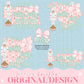 23 STATE BUNDLE Wishing you a holly jolly Christmas Design Trendy Preppy Coquette Nutcracker Zip Code Crest Stripe Pink Glitter Print PNG