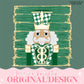 Emerald Checker Design Trendy Pink Preppy Nutcracker Crest Bow Jolly Merry Stripe Print Png Hand Drawn Custom Tree Gold Glitter Trendy