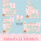 23 STATE BUNDLE Wishing you a holly jolly Christmas Design Trendy Preppy Coquette Nutcracker Zip Code Crest Stripe Pink Glitter Print PNG