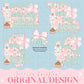 23 STATE BUNDLE Wishing you a holly jolly Christmas Design Trendy Preppy Coquette Nutcracker Zip Code Crest Stripe Pink Glitter Print PNG