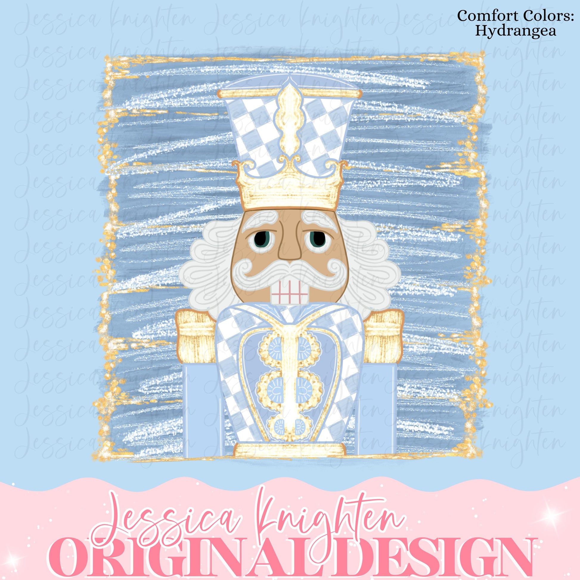 Glitter Preppy Christmas PNG Hand Drawn Trendy Jolly Chinoiserie Grandmillenial Coastal Grandmother Merry Bright Holly Checker Nutcracker