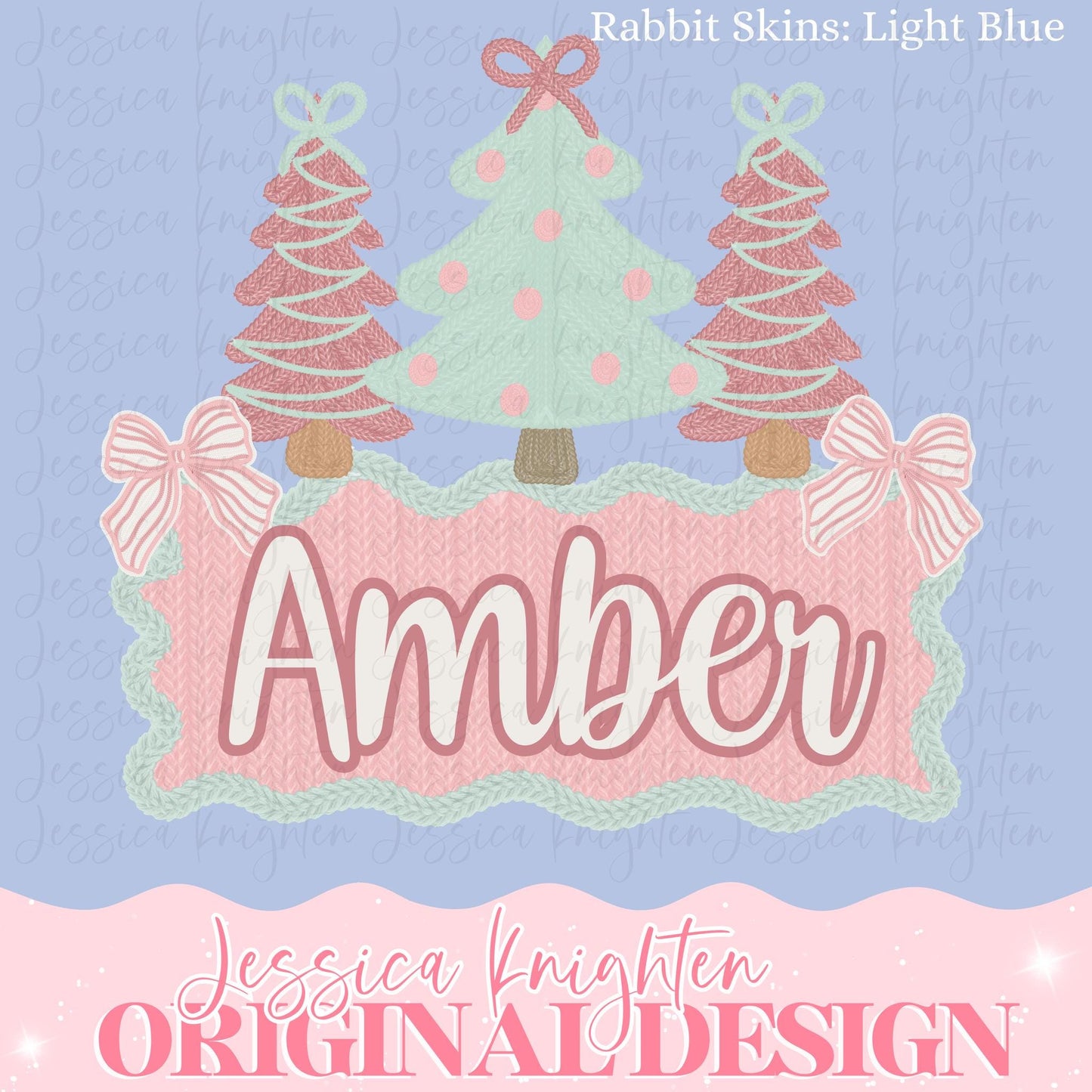 Cozy Crochet Stitched Faux Preppy Christmas PNG Trendy Holidays Ho Ho Ho Jolly Vibes Holly Merry Bright December File Sew Name Plate