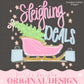 Preppy Sleighing Deals Christmas PNG Hand Drawn Trendy Jolly Merry Bright Holly Checker Nutcracker Shopping Whimsy Tree Cyber Monday Digital