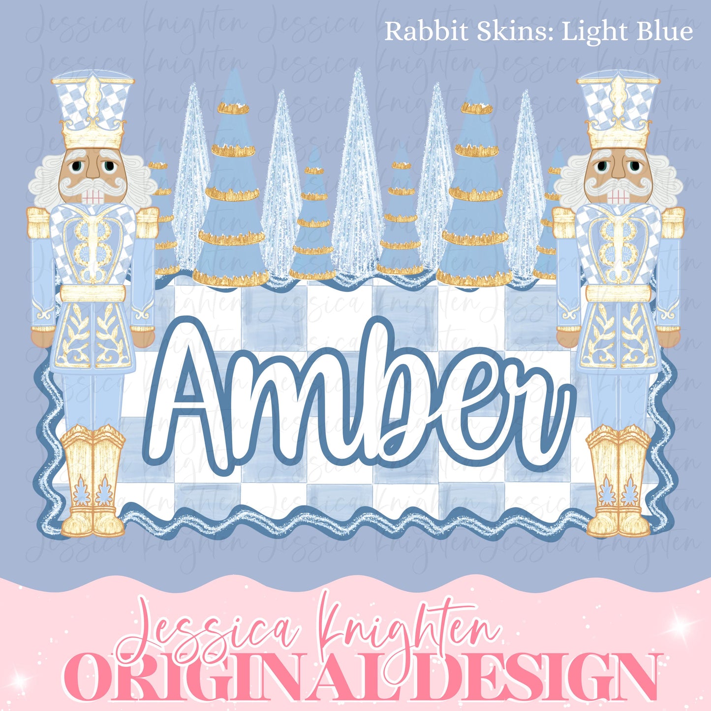 Name Plate Preppy Christmas PNG Hand Drawn Trendy Jolly Chinoiserie Grandmillenial Coastal Grandmother Merry Bright Holly Checker Nutcracker