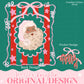 Pink Santa Bow Coquette Glitter Name Plate Design Trendy Pink Preppy Nutcracker Crest Bow Jolly Merry Stripe Print Png Christmas Stripes