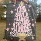 Joy to the World Bow Christmas Tree PNG Jesus Christ Trendy Merry Bright Holly Glitter Sparkle Star Front Back Design Trendy Pink Coquette