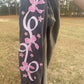 Joy to the World Bow Christmas Tree PNG Jesus Christ Trendy Merry Bright Holly Glitter Sparkle Star Front Back Design Trendy Pink Coquette