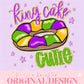 Cutie Mardi Gras PNG Digital Design Girly Trendy File Kid Design Women Pink Preppy Mister Beads King Cake Throw Me Something Glitter