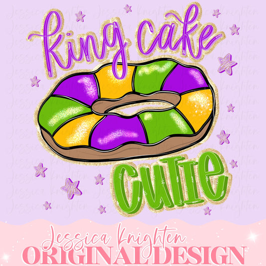 Cutie Mardi Gras PNG Digital Design Girly Trendy File Kid Design Women Pink Preppy Mister Beads King Cake Throw Me Something Glitter