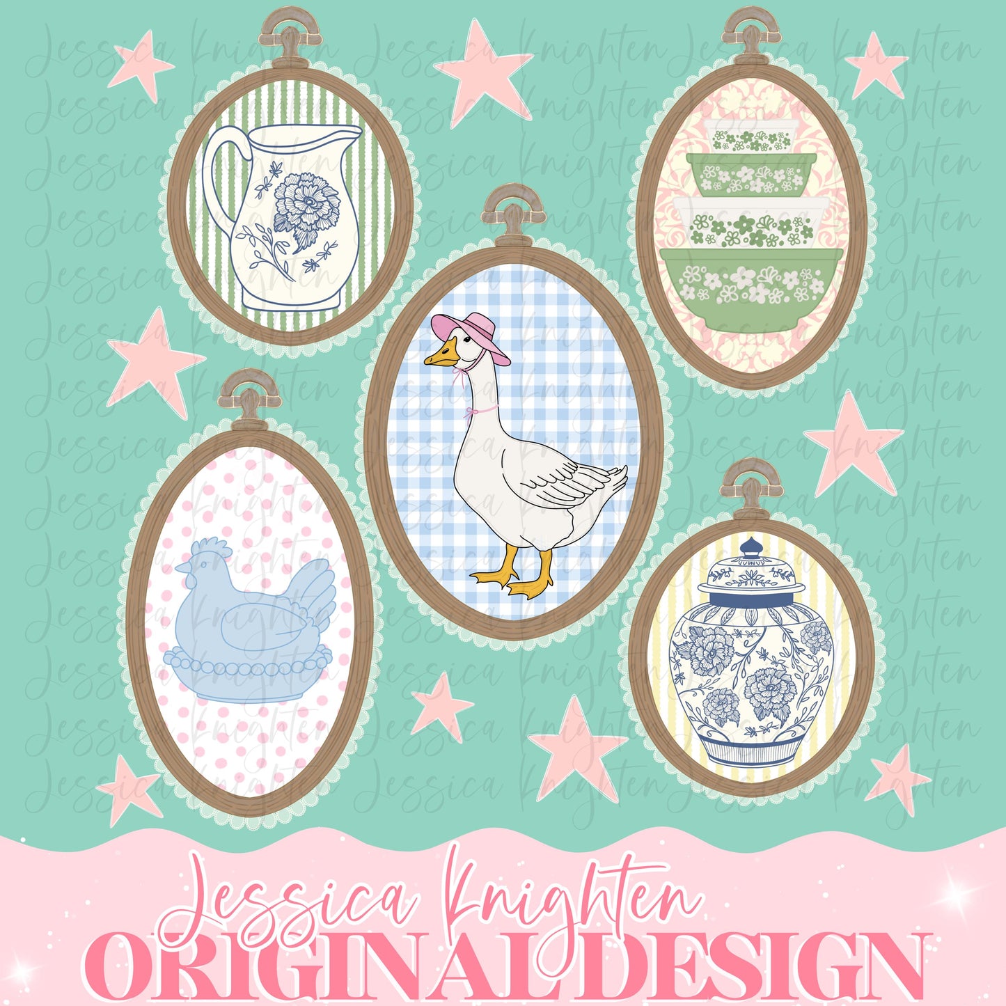 Thrifting PNG Hen on a Nest Goose Chinoiserie Pyrex Ginger Jar Vintage Thrifty Collectable Thrift Store Digital Design Trendy Files Design