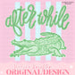 Everyday After While Crocodile PNG Digital Design Girly Trendy Kid Design Women Pink Preppy Print Summer Coastal Watercolor Trending Stripe